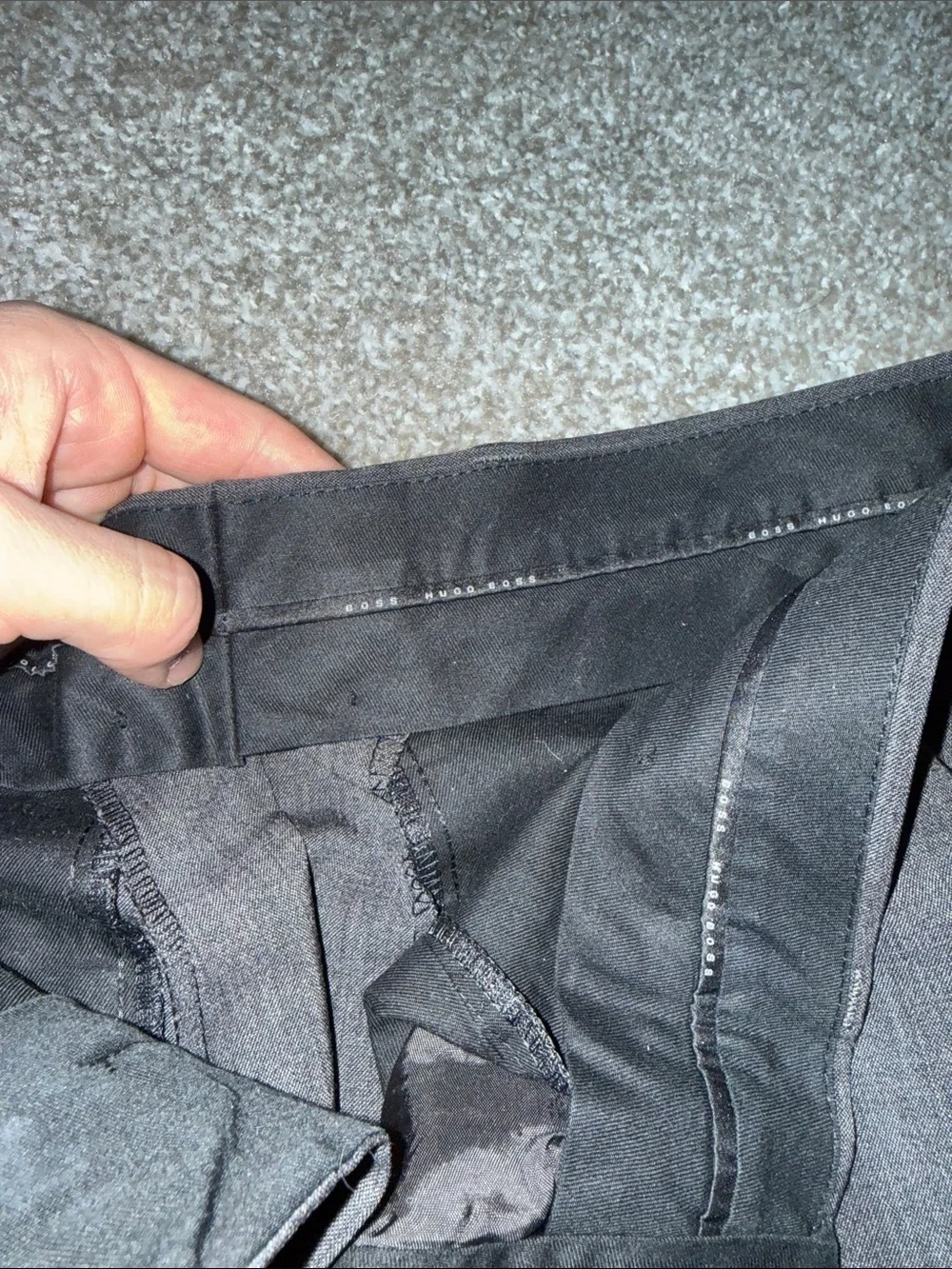 Hugo Boss Dark Charcoal Dress Pants